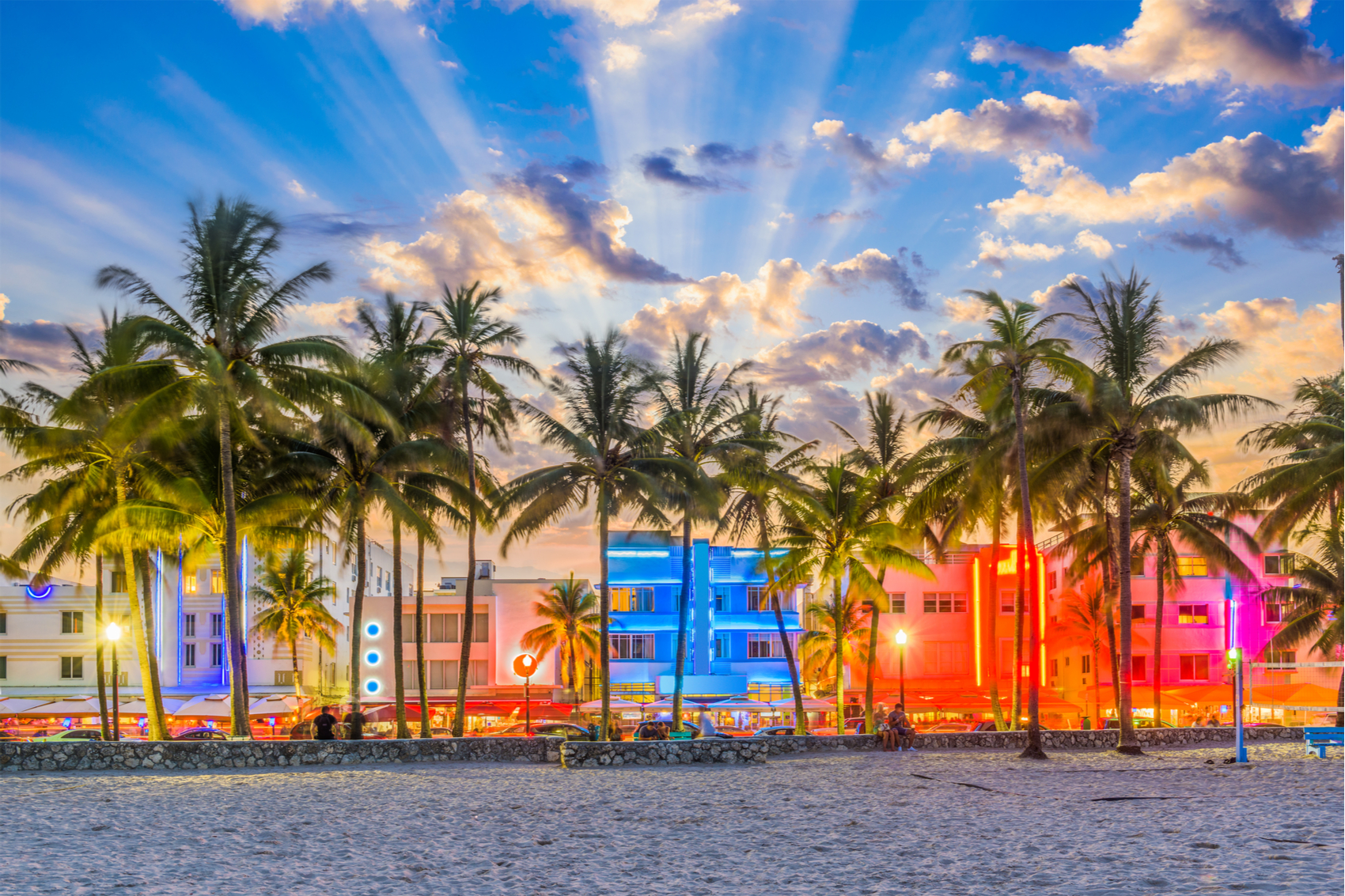 Le sunset à Miami