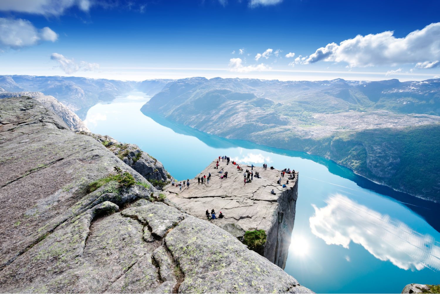 La falaise de Preikestolen