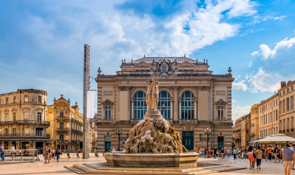 La ville de montpellier
