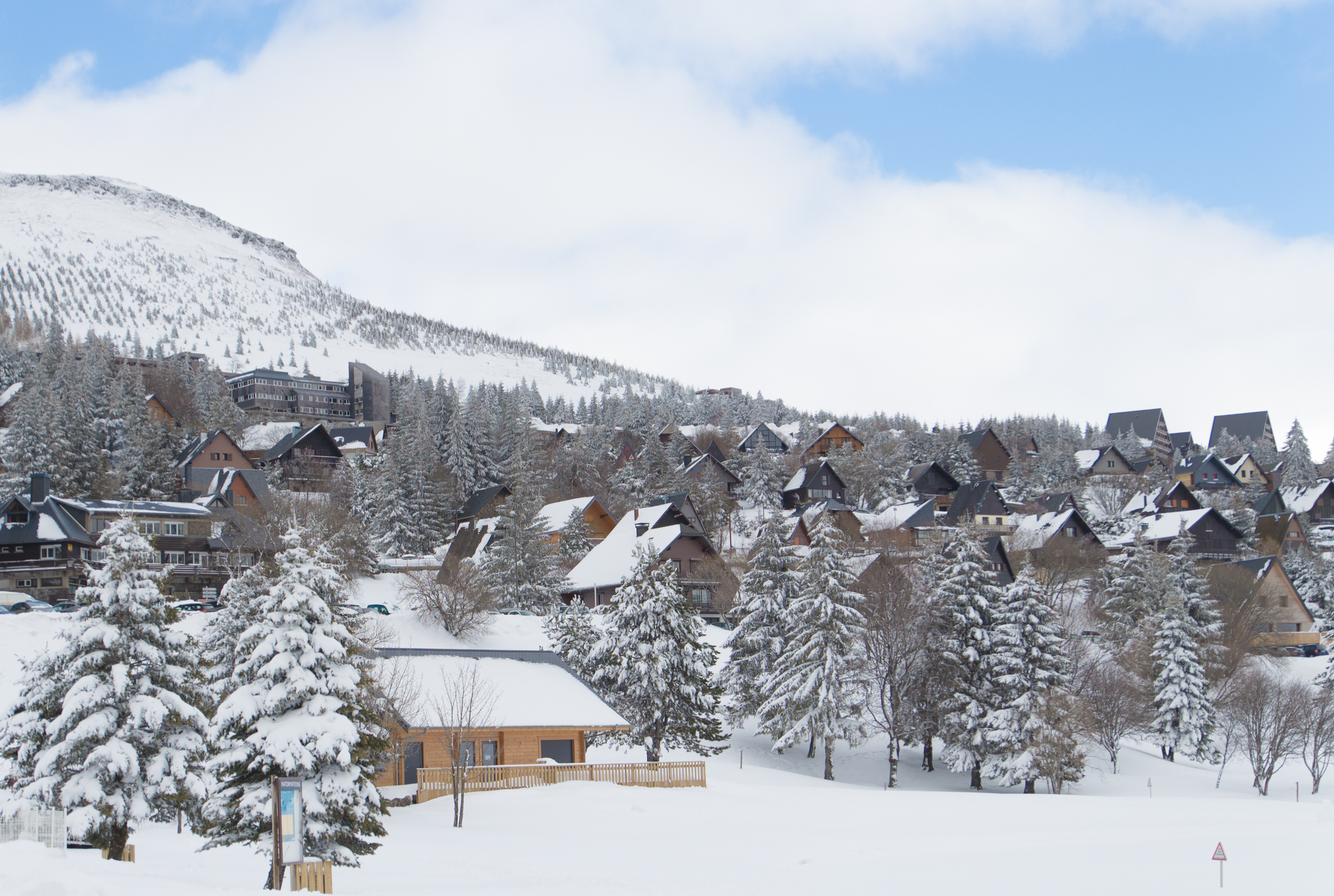 Faire du ski au massif central