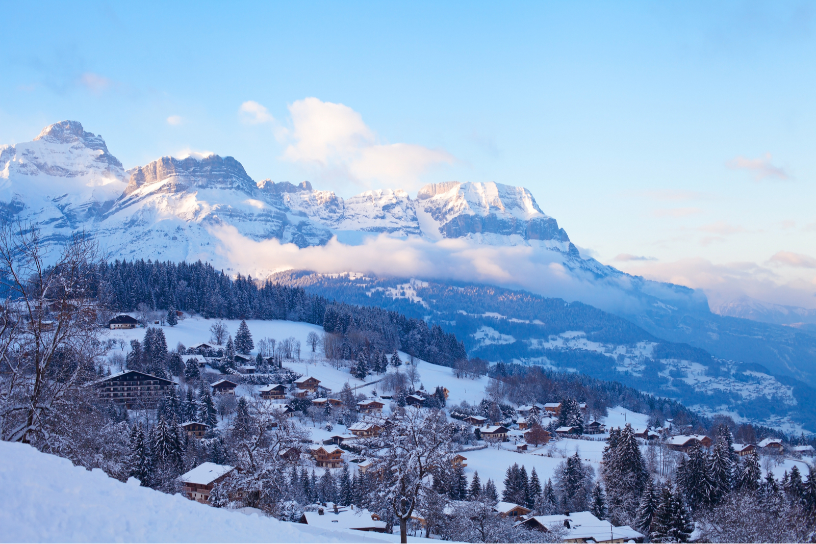 Combloux et le Mont-Blanc