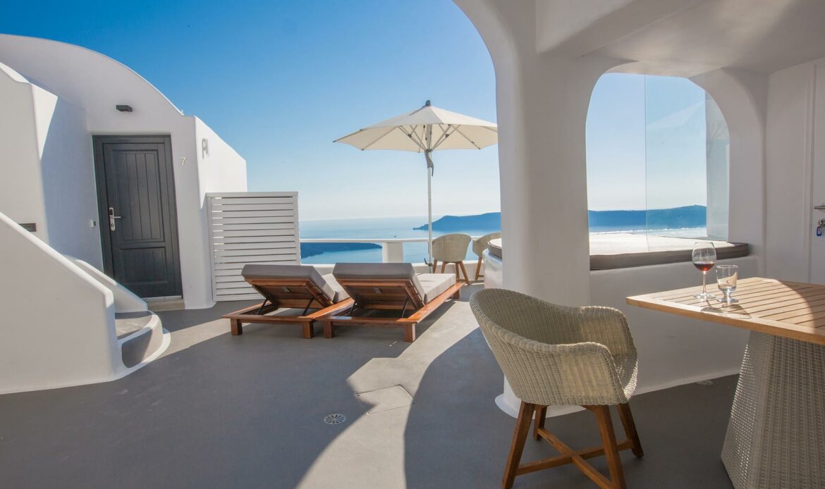 Chic hotel santorin