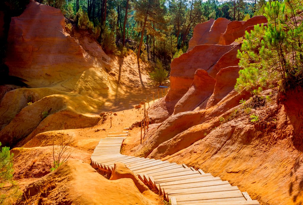 Le sentier des ocres à Rustrel