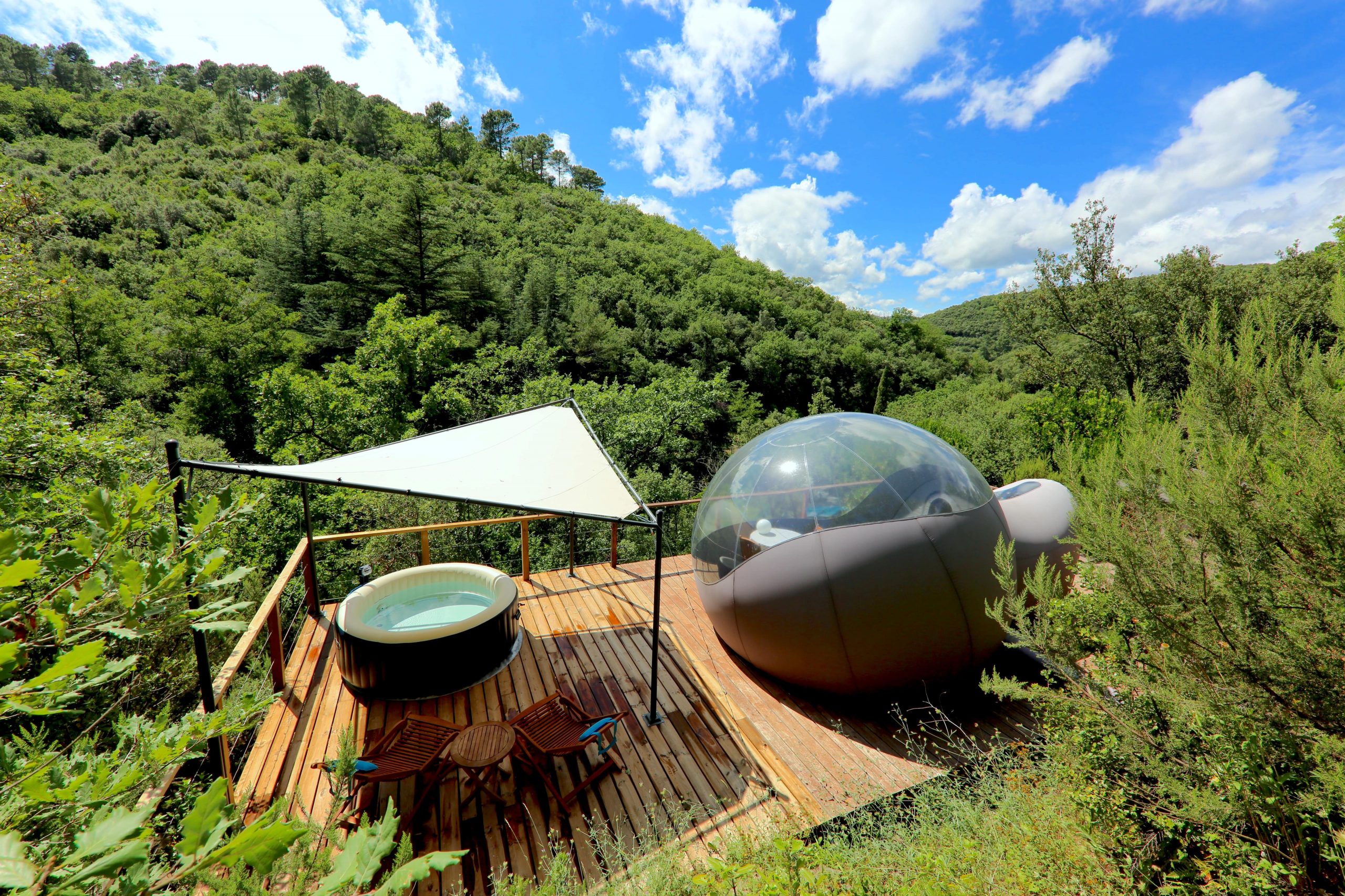 nuit insolite bulle avec jacuzzi privatif