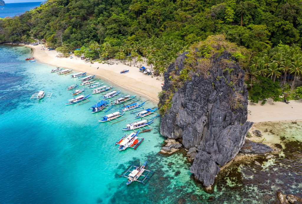 La plage d'El nido