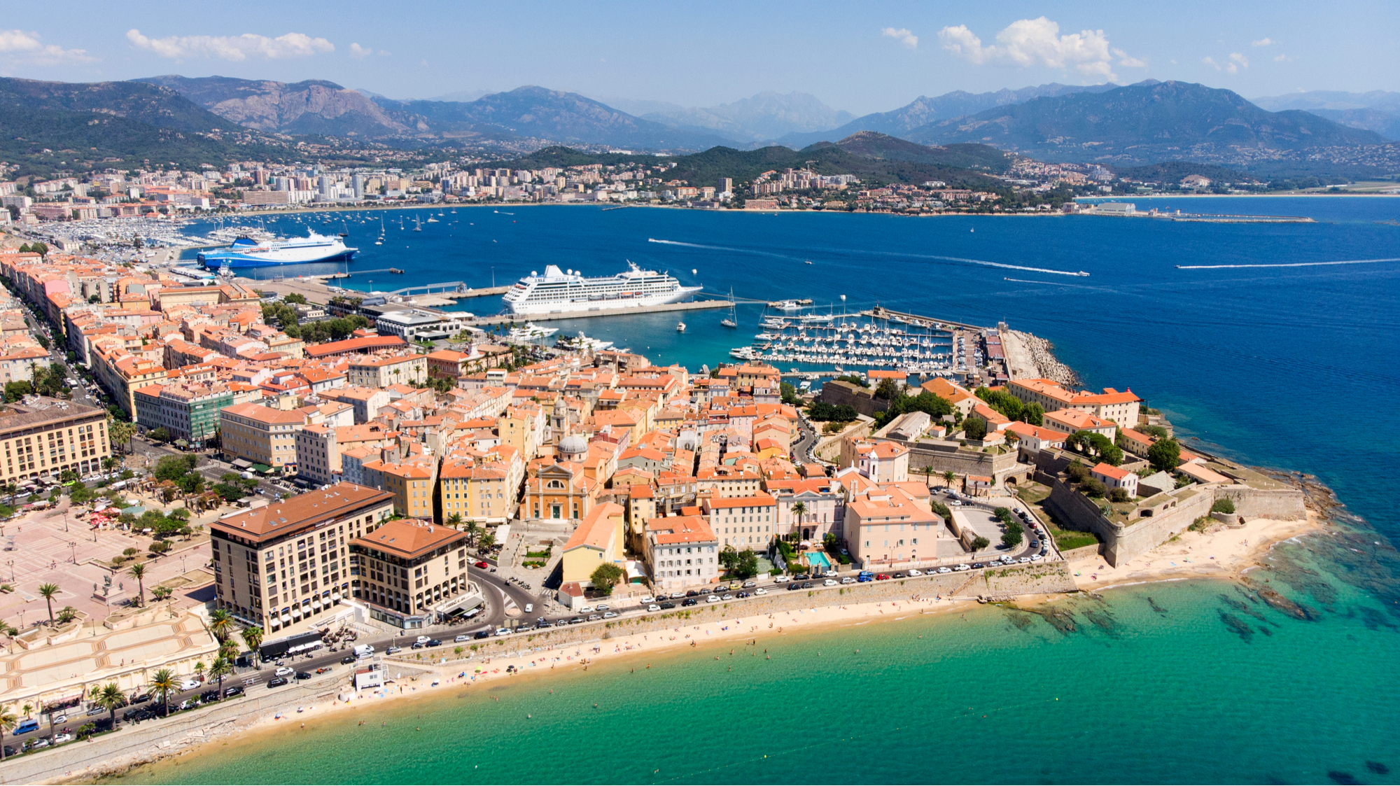 La ville d'ajaccio