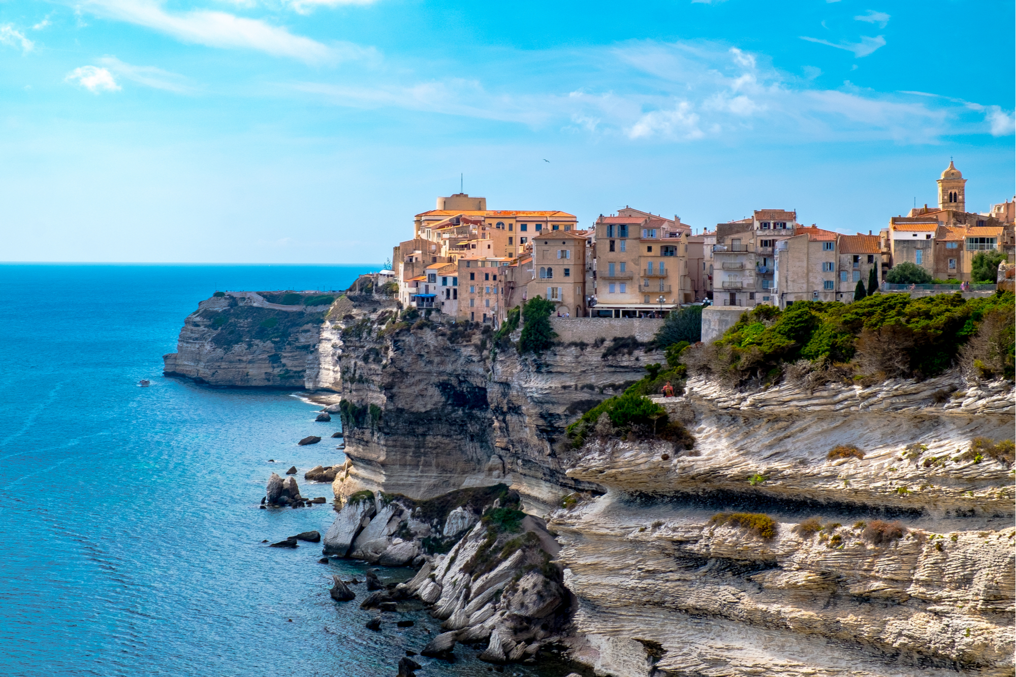 La ville de Bonifacio en Corse