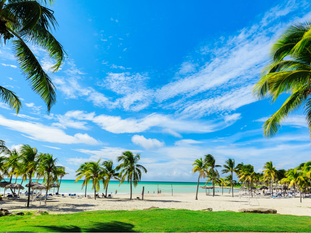 La plage de Varadero à Cuba