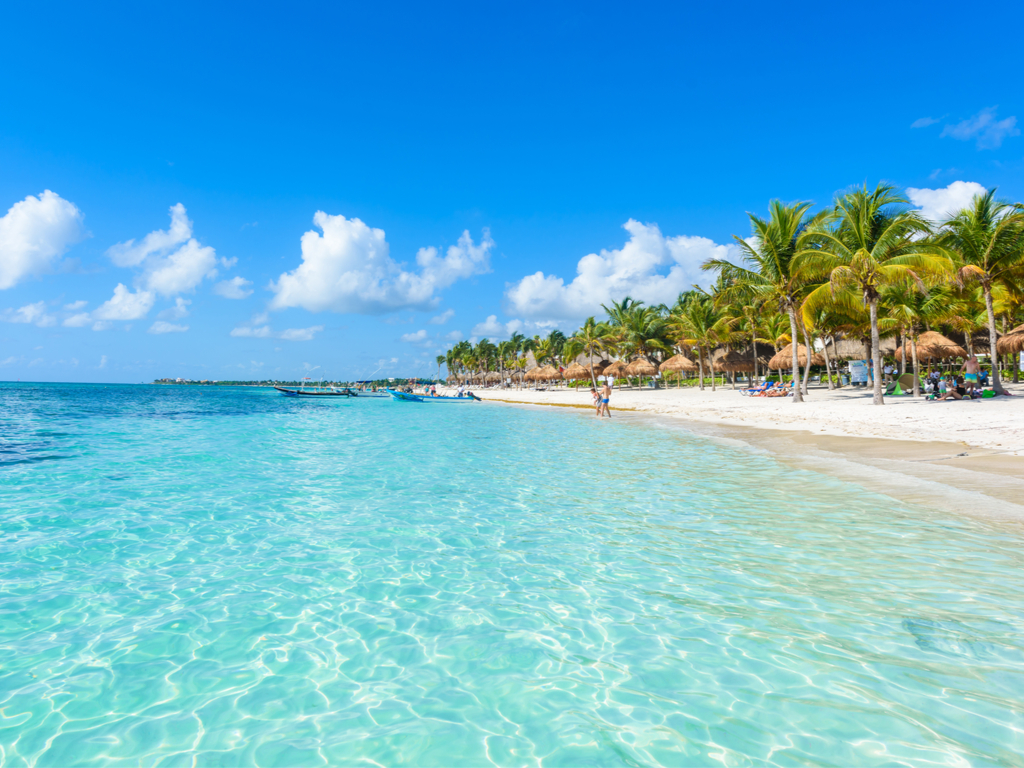 La plage de Cancun au Mexique