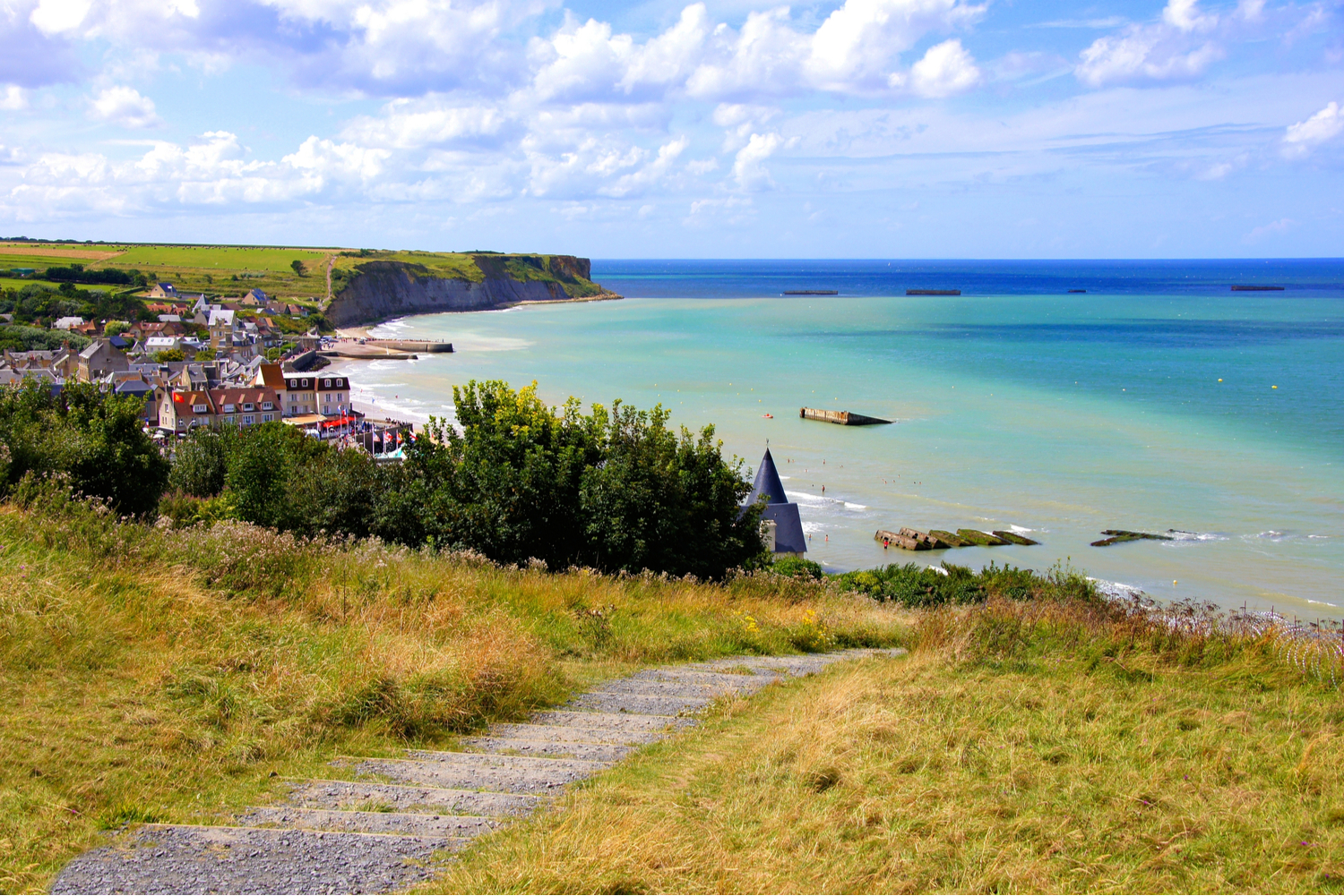 La plage d'arromanche