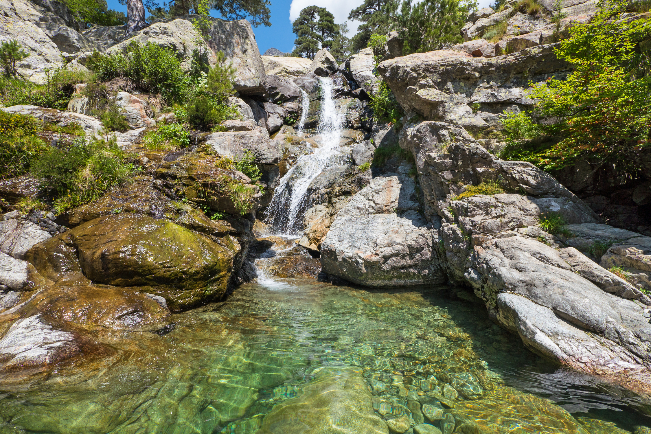 Cascade des Anglais en Corse