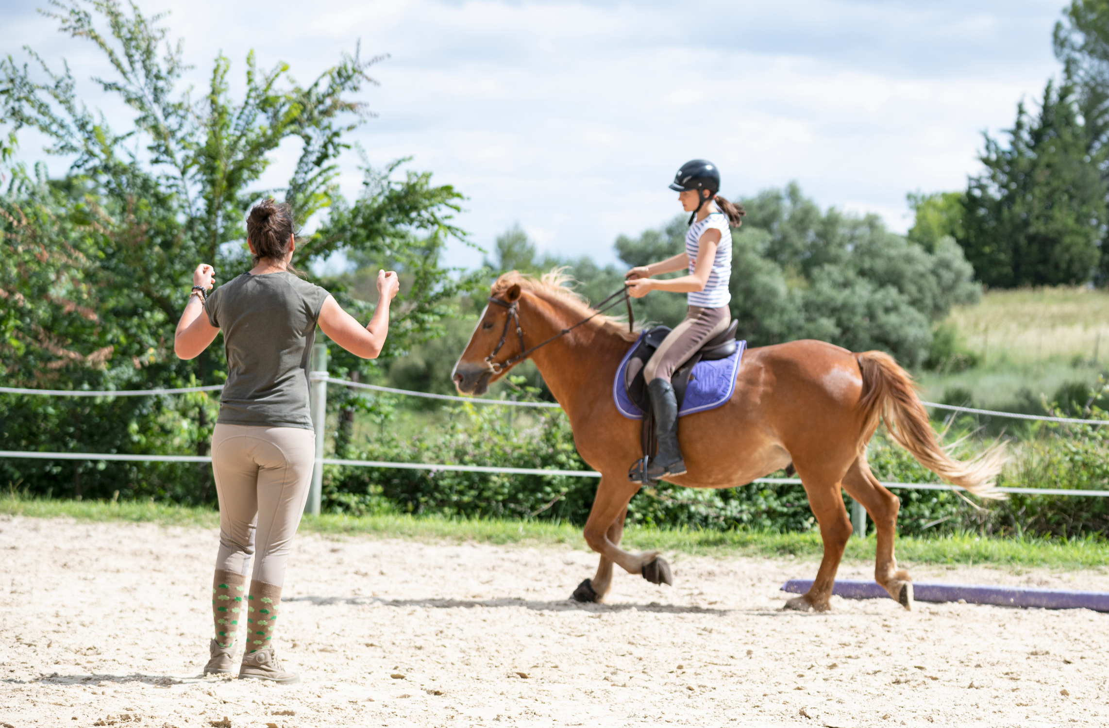 Faire de l'équitation