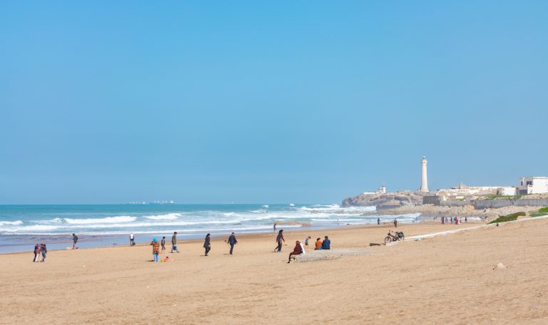 La plage de Casablanca