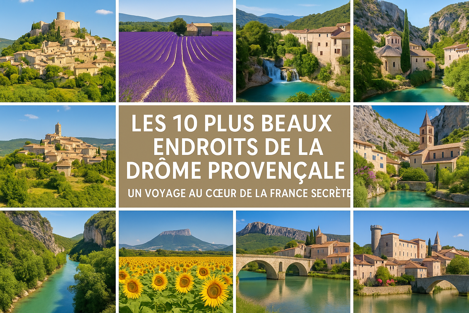 Les 10 plus beaux endroits de la Drôme provençale : un voyage au cœur de la France secrète