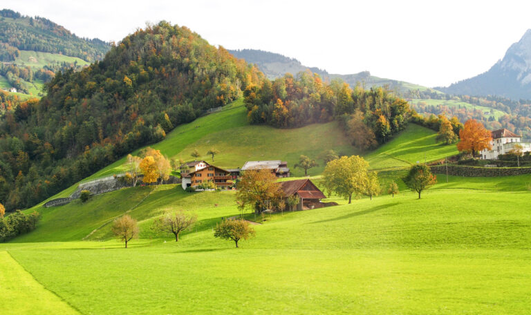 Petit chalet de montagne dans les Alpes