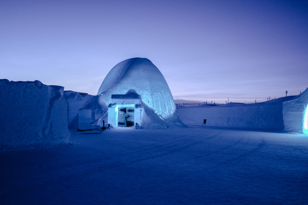 Hôtel de glace en laponie