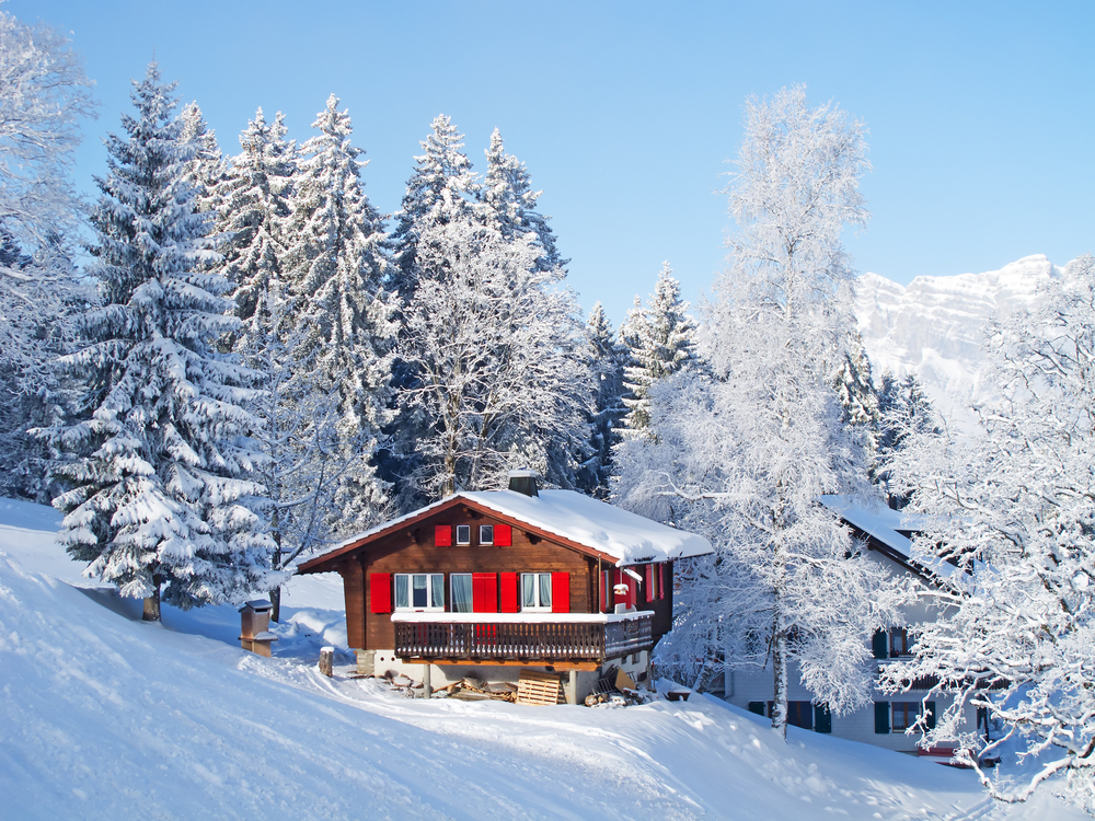 Chalet à Noel dans les pyrénnées