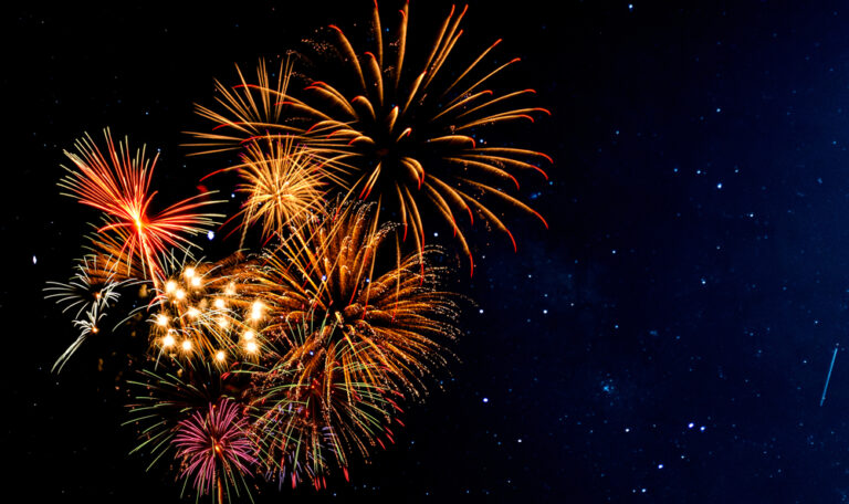 Feu d'artifice à hong kong