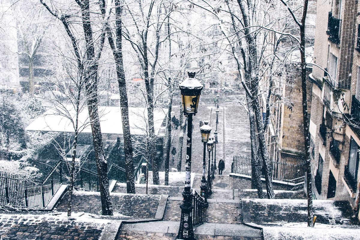 Montmartre hiver noel