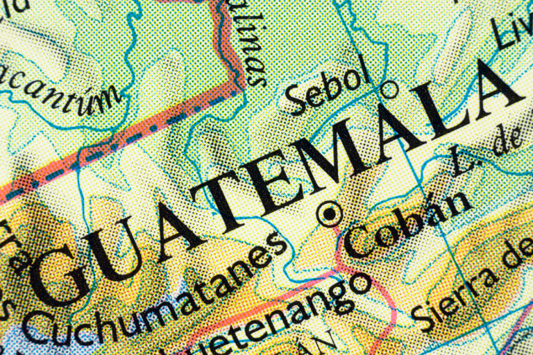 Carte du Guatemala