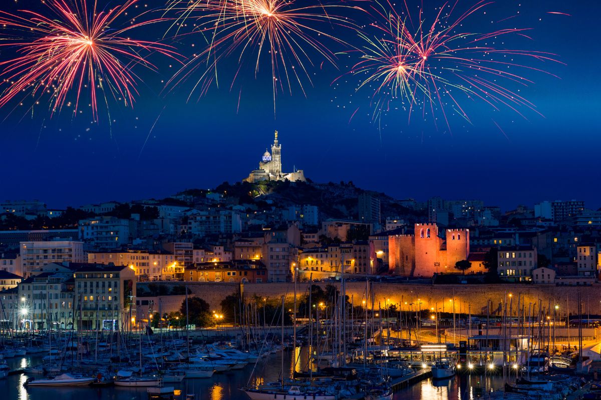 Les feux d'artifices de Marseille