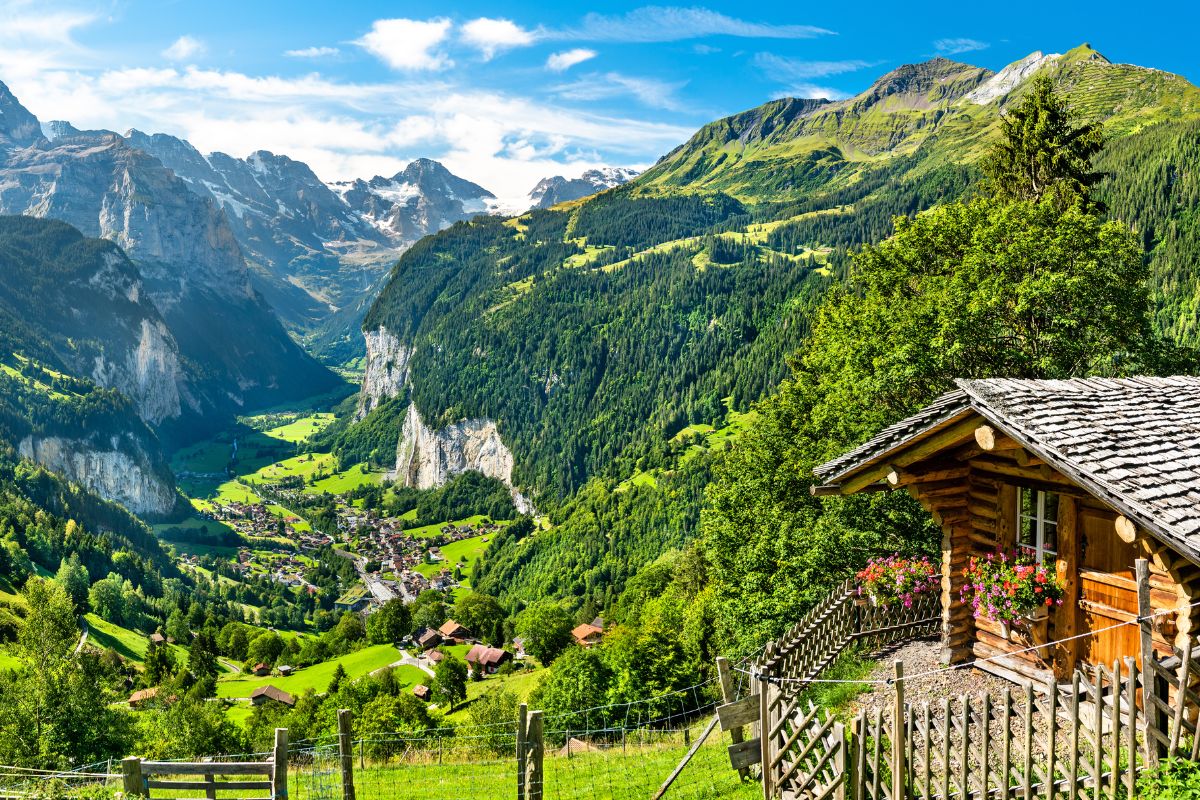 hotel avec vue sur les alpes