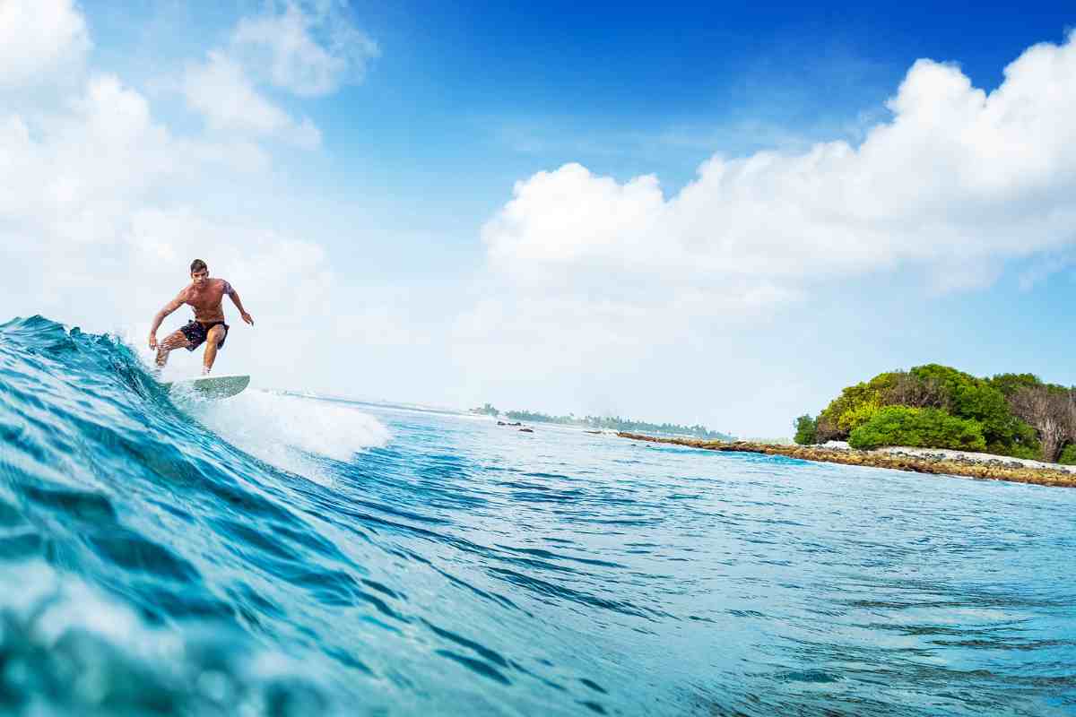 Hotel surf aux Maldives