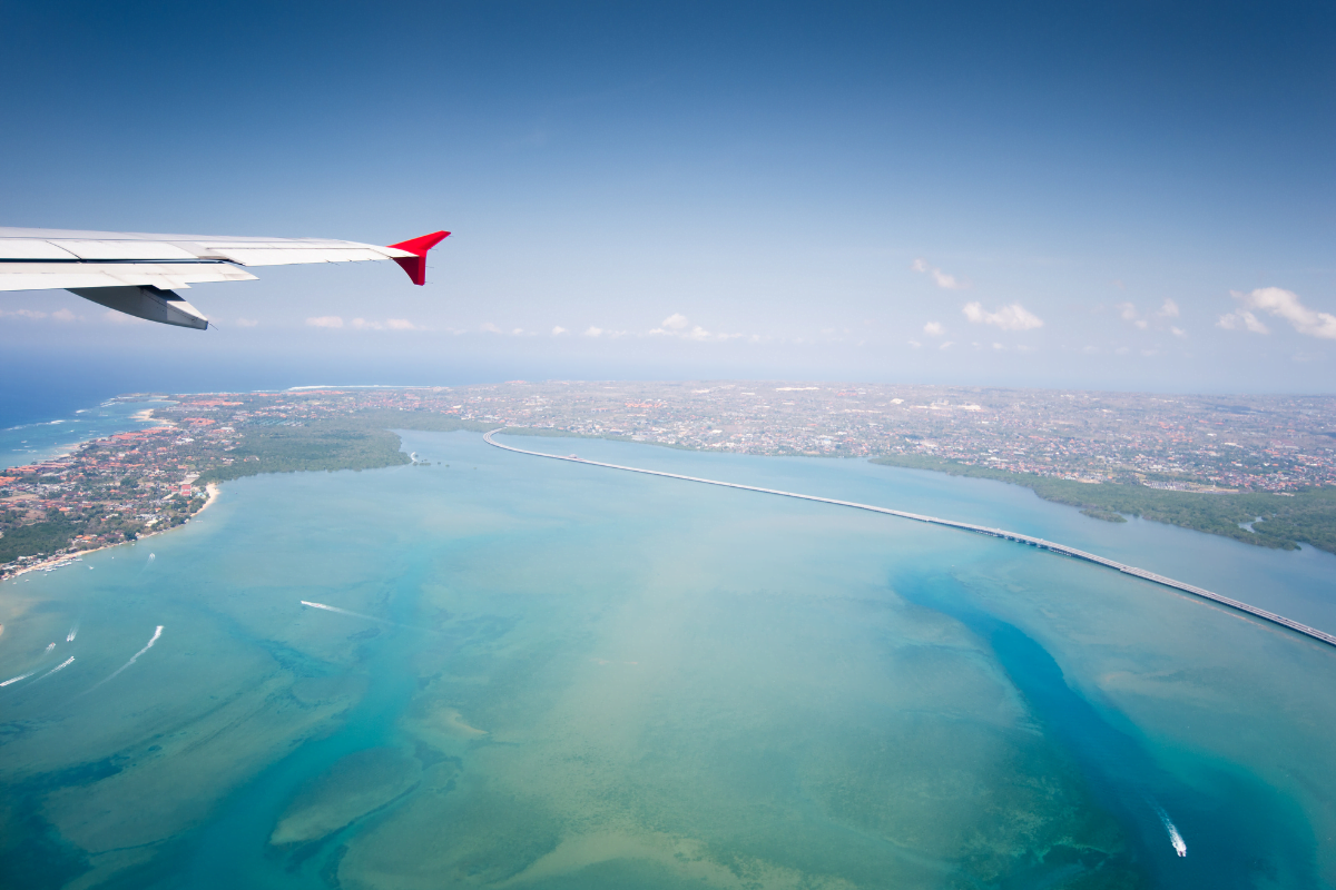 Vol avion jusqu'à bali