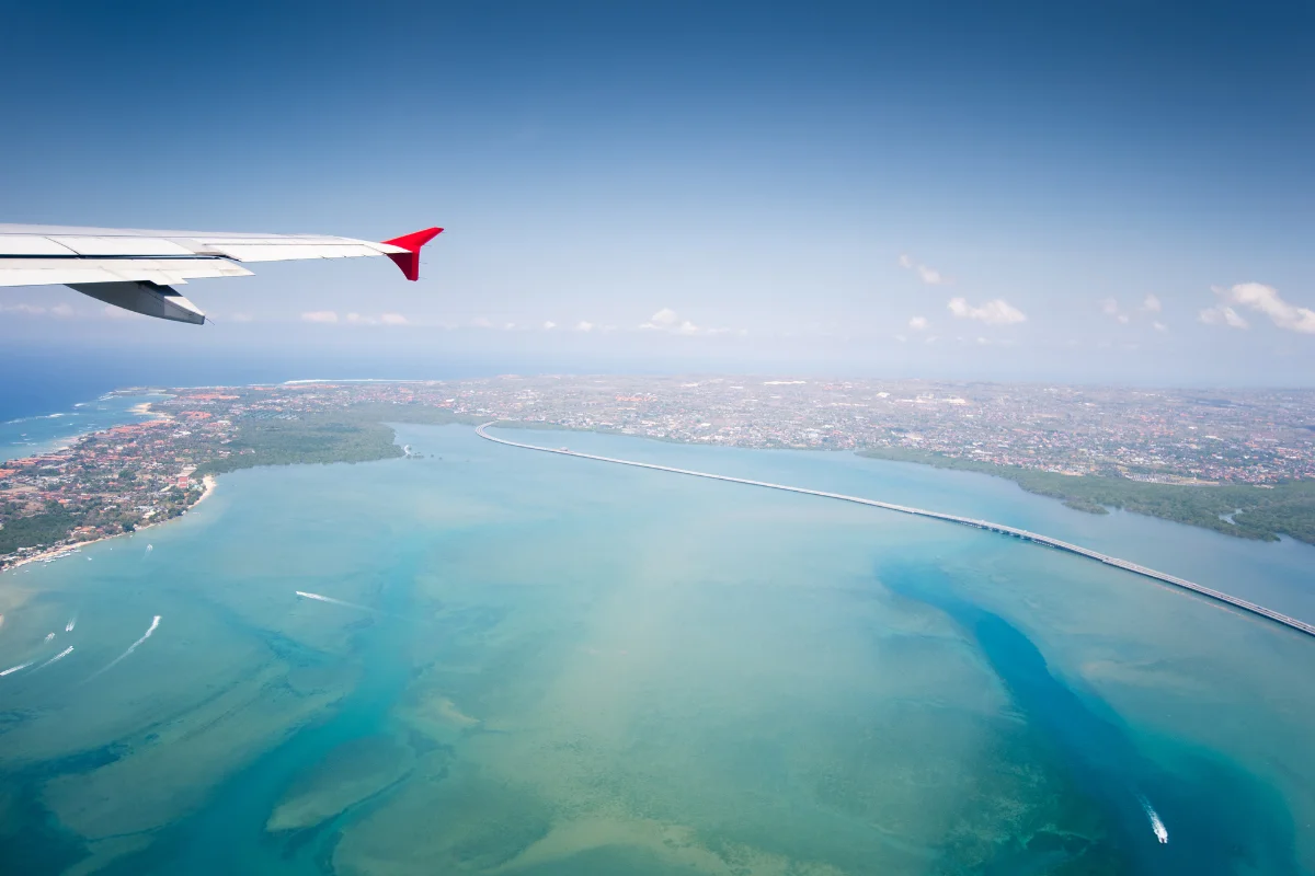 Vol avion jusqu'à bali