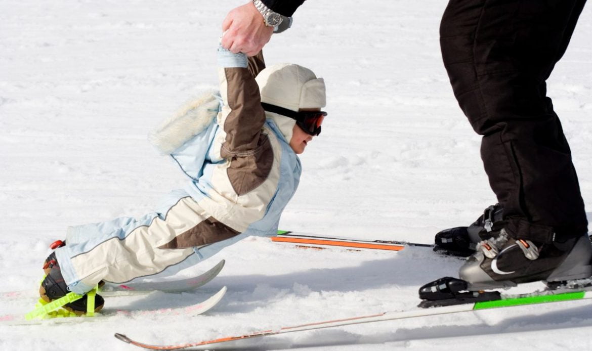 bébé au ski
