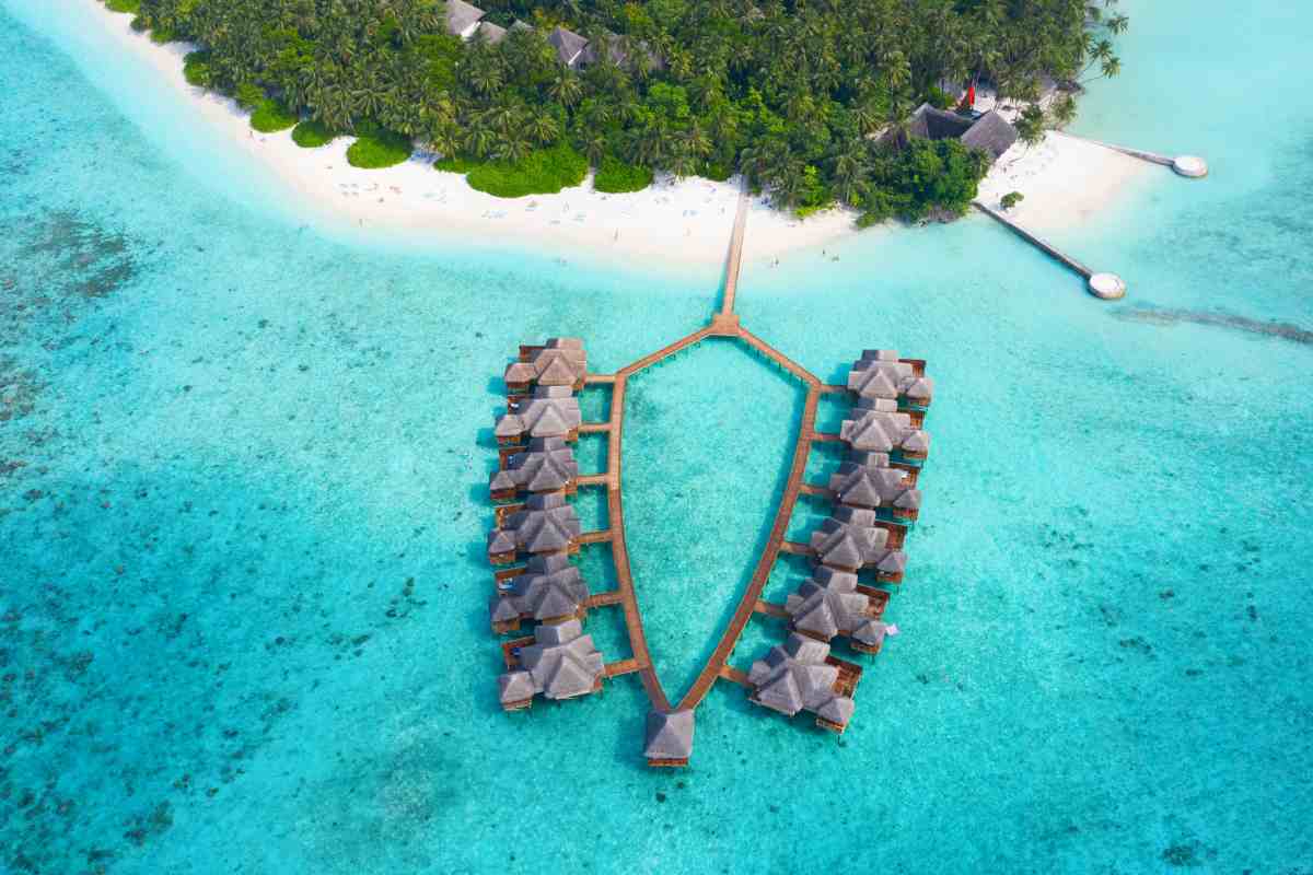 Hotel surf aux Maldives