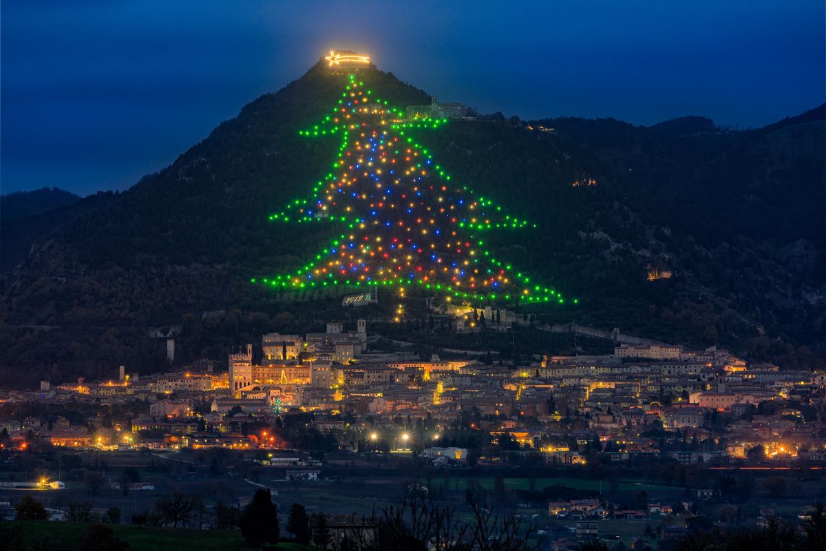 Gubbio sapin de noel