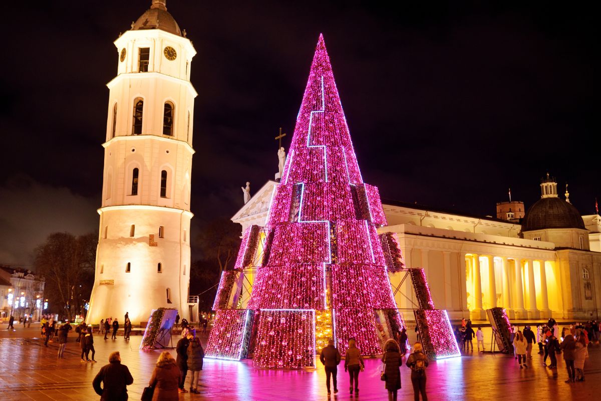 Le sapin de Noël de la ville de Vilnius