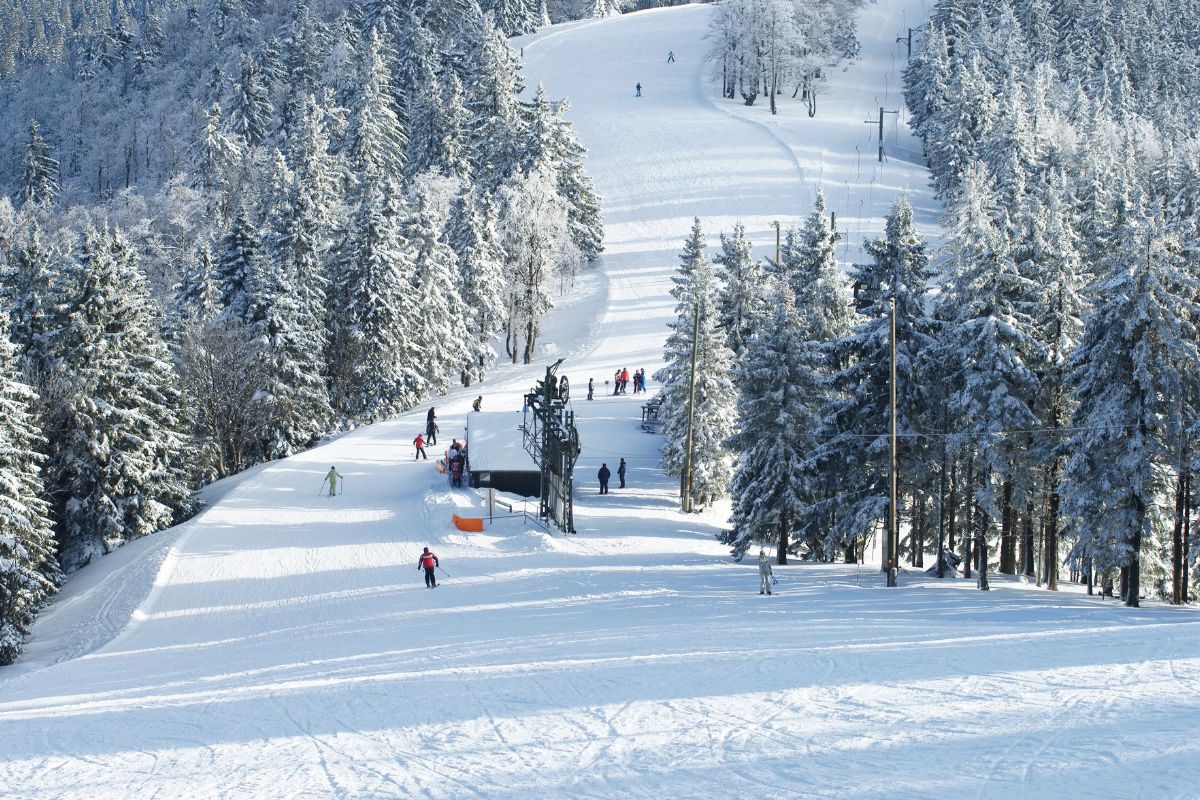 station enneigée ski