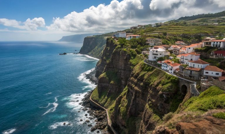 Ce village suspendu entre ciel et océan qui défie les lois de la gravité au Portugal