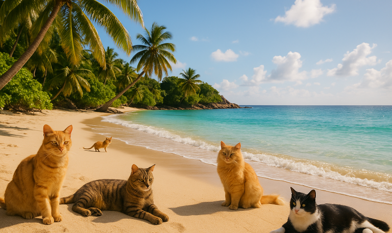 Cette île est habitée uniquement… par des chats !