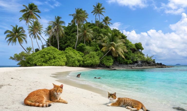 Cette île est habitée uniquement… par des chats !