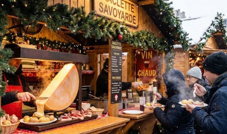 Marché de Noël la Fare les oliviers 2025 food court